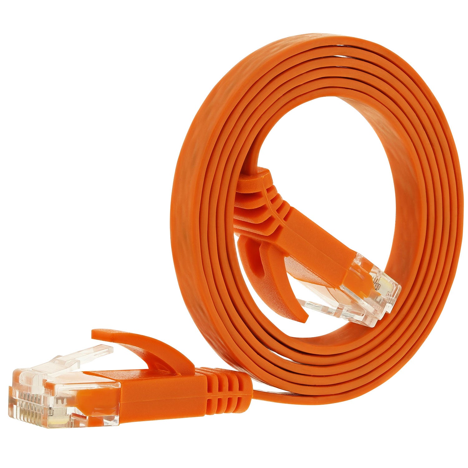 3ft Cat5e Flat Network Ethernet Patch Cable -Orange
