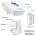 WaveLink Wireless Door Chime with 1 Receiver and 1 Magnetic Window/Door Sensor - 52 Ringtones