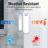 WaveLink Wireless Door Chime with 1 Receiver + 2 Door Sensors (110V, 433MHZ, 12V 23A Battery Included)