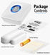 WaveLink Wireless Door Chime with 1 Receiver + 2 Door Sensors (110V, 433MHZ, 12V 23A Battery Included)