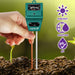 Soil pH Tester - 3 in 1 Measure Soil pH Level,Moisture Content, Light Amount Soil Test Kit for Indoor Outdoor Plants, Flowers, Vegetable Gardens and Lawns