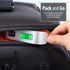 Fosmon Digital Luggage Scale, LCD Display Backlight Temperature Baggage Scale w/ 110lbs Capacity, Portable Stainless Steel Hanging Luggage Weight Scale w/ Tare Function for Travelers - Silver