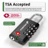 TSA Approved Locks 4-Dial Combo