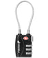 TSA Accepted Cable Locks 3-Dial Combo