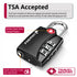 TSA Approved Locks 3-Dial Combo with Alert Indicator