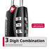 TSA Approved Locks 3-Dial Combo with Alert Indicator