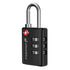 Fosmon TSA Approved Locks for Luggage. Suitcase Locks with Open Alert Indicator, 3 Digit Combination Padlock with Alloy Body for Travel, Backpack Zipper Anti Theft, Locker, Gym, Gun Case, Tent