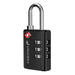 Fosmon TSA Approved Locks for Luggage. Suitcase Locks with Open Alert Indicator, 3 Digit Combination Padlock with Alloy Body for Travel, Backpack Zipper Anti Theft, Locker, Gym, Gun Case, Tent