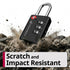Fosmon TSA Approved Locks for Luggage. Suitcase Locks with Open Alert Indicator, 3 Digit Combination Padlock with Alloy Body for Travel, Backpack Zipper Anti Theft, Locker, Gym, Gun Case, Tent