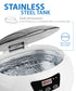 Ultrasonic Cleaner with Digital Timer - Jewelry, Eyeglasses, Watches, Rings, Necklaces, Coins