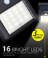 Outdoor Motion Sensor 16 LED Solar Light