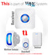 Wireless Door Chime Receiver for WaveLink Wireless System (110V, 433MHZ)