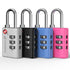 Fosmon TSA Approved Locks for Luggage. Suitcase Locks with Open Alert Indicator, 3 Digit Combination Padlock with Alloy Body for Travel, Backpack Zipper Anti Theft, Locker, Gym, Gun Case, Tent- 4 Pack