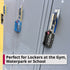 Open Alert Indicator 3 Digit Combination TSA Accepted Luggage Lock - Black, Blue, Pink, and Silver