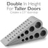 Heavy Duty Rubber Door Stopper with Holder