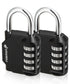 Combination Lock (2 Pack) 4 Digit Combination Padlock with Alloy Body for School, Gym Locker, Gate, Bike Lock, Hasp and Storage