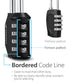 Combination Lock (2 Pack) 4 Digit Combination Padlock with Alloy Body for School, Gym Locker, Gate, Bike Lock, Hasp and Storage
