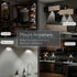 Wireless LED Puck Light 3 Pack with Remote Control, Under Cabinet Lighting [5 Daylight White LED, Wide Floodlight Tap Style, 30-Minute Timer, Battery Operated] for Kitchen Closet Pantry Counter