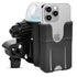 Fosmon 2 in 1 Stroller Cup Holder Attachment with Phone Holder, Universal Adjustable Clamp Drink Mount, Black
