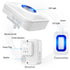 WaveLink 51076HOMUS Wireless Home Security Driveway Alarm, Motion Sensor Detect Alert, Store Door Entry Chime Doorbell (150M/500FT, 58 Tunes, 5 Volume Levels, LED Indicators), 2 Motion Detector