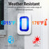 WaveLink 51076HOMUS Wireless Home Security Driveway Alarm, Motion Sensor Detect Alert, Store Door Entry Chime Doorbell (150M/500FT, 58 Tunes, 5 Volume Levels, LED Indicators), 2 Motion Detector