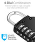 4 Digit Combination Multi-Purpose Padlock