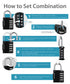 4 Digit Combination Multi-Purpose Padlock