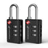 Fosmon 2 Pack TSA Approved 3-Digit Combination Luggage Locks with Open Alert