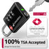 Fosmon 2 Pack TSA Approved 3-Digit Combination Luggage Locks with Open Alert