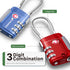 TSA Accepted 3 Digit Combination Cable Luggage Lock