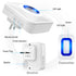 Fosmon WaveLink Wireless Motion Doorbell Alert Sensor - 52 Ringtones (1 Receiver and 1 Motion Sensor) - White