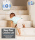Fosmon WaveLink Wireless Motion Doorbell Alert Sensor - 52 Ringtones (1 Receiver and 1 Motion Sensor) - White