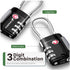 TSA Accepted 3 Digit Combination Cable Luggage Lock - Black