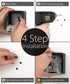 4 Digit Combination Key Safe Lock Box