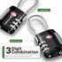 TSA Approved 3 Digit Combination Cable Luggage Lock - Black