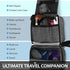 Hanging Travel Toiletry Bag, Compact Toiletries Organizer, Cosmetic Makeup Portable Bag, Shower Bathroom Shaving kit, Hygiene Water-Resistant Carrying Travel Accessories for Men and Women