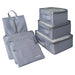 Travel Packing Cubes (7-Piece), Extra Durable Water-Resistant Suitcase Luggage Set, Compact Lightweight Carry On Packing Organizer for Clothing, Shoes, Laundry, and Storage