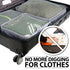 Travel Packing Cubes (7-Piece), Extra Durable Water-Resistant Suitcase Luggage Set, Compact Lightweight Carry On Packing Organizer for Clothing, Shoes, Laundry, and Storage