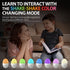 Night Light for Kids with Light Stand, Portable Touch Control USB Rechargeable LED Nursery Bedside Lamp with Shake-Shake Color Changing Mode, Dimming and Dynamic Color Mode and Sleeping Mode