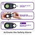 Fosmon Personal Alarm LED Strobe Light w/ Carabiner