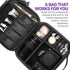 Travel Organizer Cosmetic Case w/ Adjustable Dividers - Small