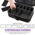Fosmon Travel Organizer Cosmetic Case w/ Adjustable Dividers - Medium