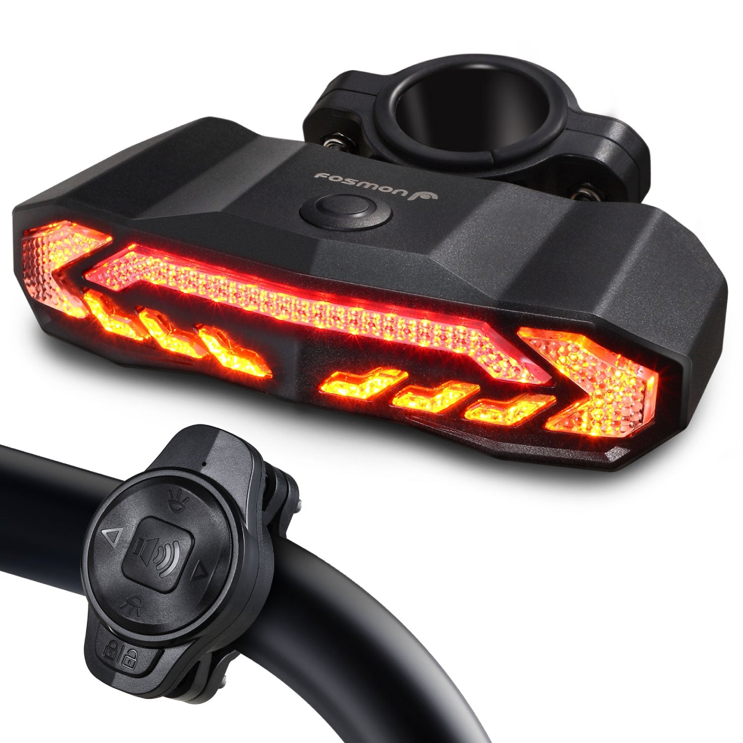 5 in 1 Bike Tail Light with Remote