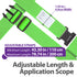 Luggage Straps for Suitcases (2 Pack), Travel Belts with Adjustable Strap, Buckle and Identifiers, Luggage Connector Luggage Wrap, Essential Luggage Accessories for Travel Cruise (Green)