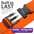 Luggage Straps for Suitcases (2 Pack), Travel Belts with Adjustable Strap, Buckle and Identifiers, Luggage Connector Luggage Wrap, Essential Luggage Accessories for Travel Cruise (Orange)