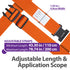 Luggage Straps for Suitcases (2 Pack), Travel Belts with Adjustable Strap, Buckle and Identifiers, Luggage Connector Luggage Wrap, Essential Luggage Accessories for Travel Cruise (Orange)