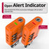 Fosmon TSA Accepted Luggage Locks (Orange - 4 Packs), Open Alert Indicator 3 Digit Combination Padlock Codes for Travel Bag, Suit Case, Lockers