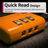 Fosmon TSA Accepted Luggage Locks (Orange - 4 Packs), Open Alert Indicator 3 Digit Combination Padlock Codes for Travel Bag, Suit Case, Lockers