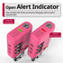 Fosmon TSA Approved Pink Locks for Luggage. Cute Locker Suitcase Lock with Open Alert Indicator, 3 Digit Combination Padlock with Alloy Body for Travel, Backpack Zipper Anti Theft, Gym, Women- 2 Pack