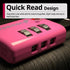 Fosmon TSA Approved Pink Locks for Luggage. Cute Locker Suitcase Lock with Open Alert Indicator, 3 Digit Combination Padlock with Alloy Body for Travel, Backpack Zipper Anti Theft, Gym, Women- 2 Pack